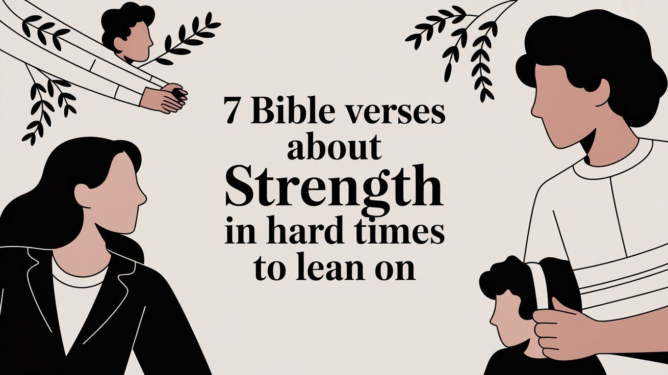 7 bible verses about strength in hard times to lean on - COMMANDMENTS