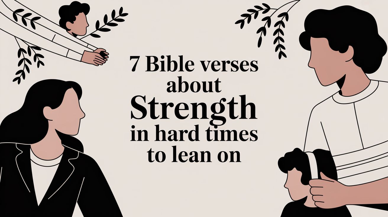 7 bible verses about strength in hard times to lean on
