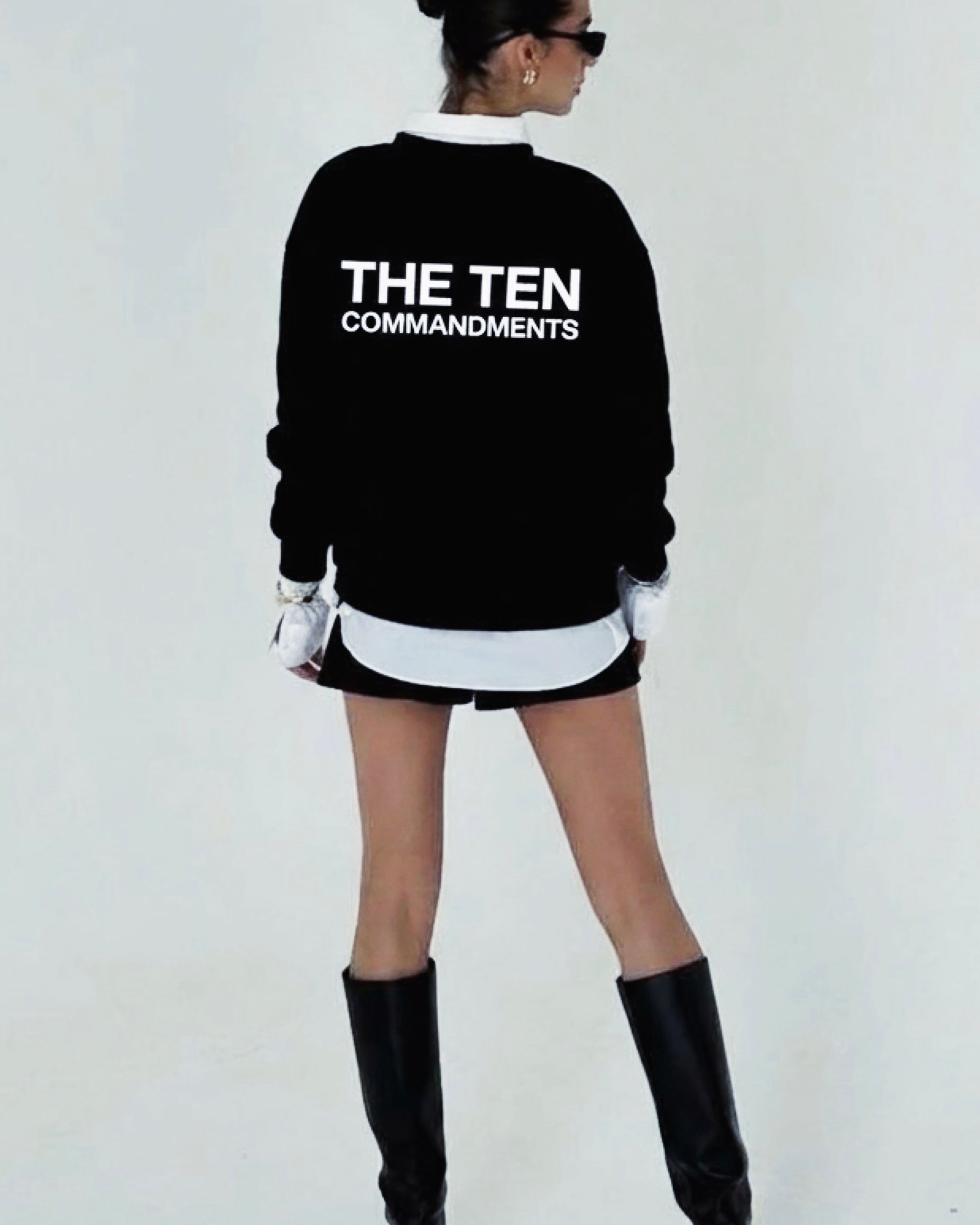 THE TEN COMMANDMENTS SWEATSHIRT CREWNECK RELIGIOUS CLOTHING