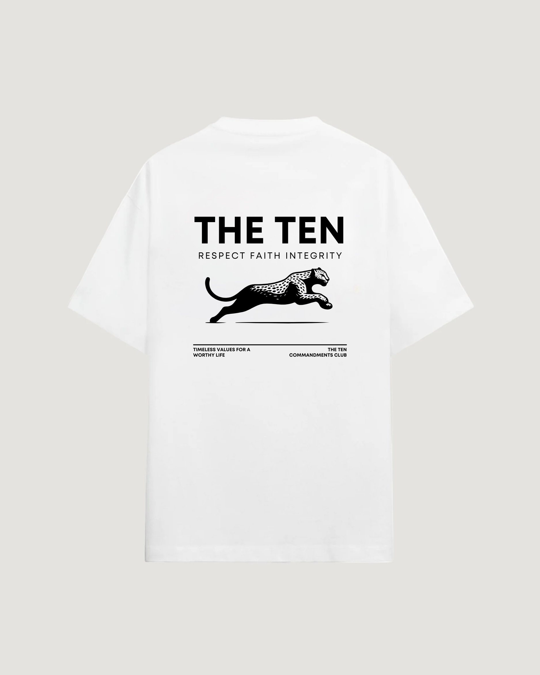 THE TEN LEOPARD T-SHIRT - COMMANDMENTS