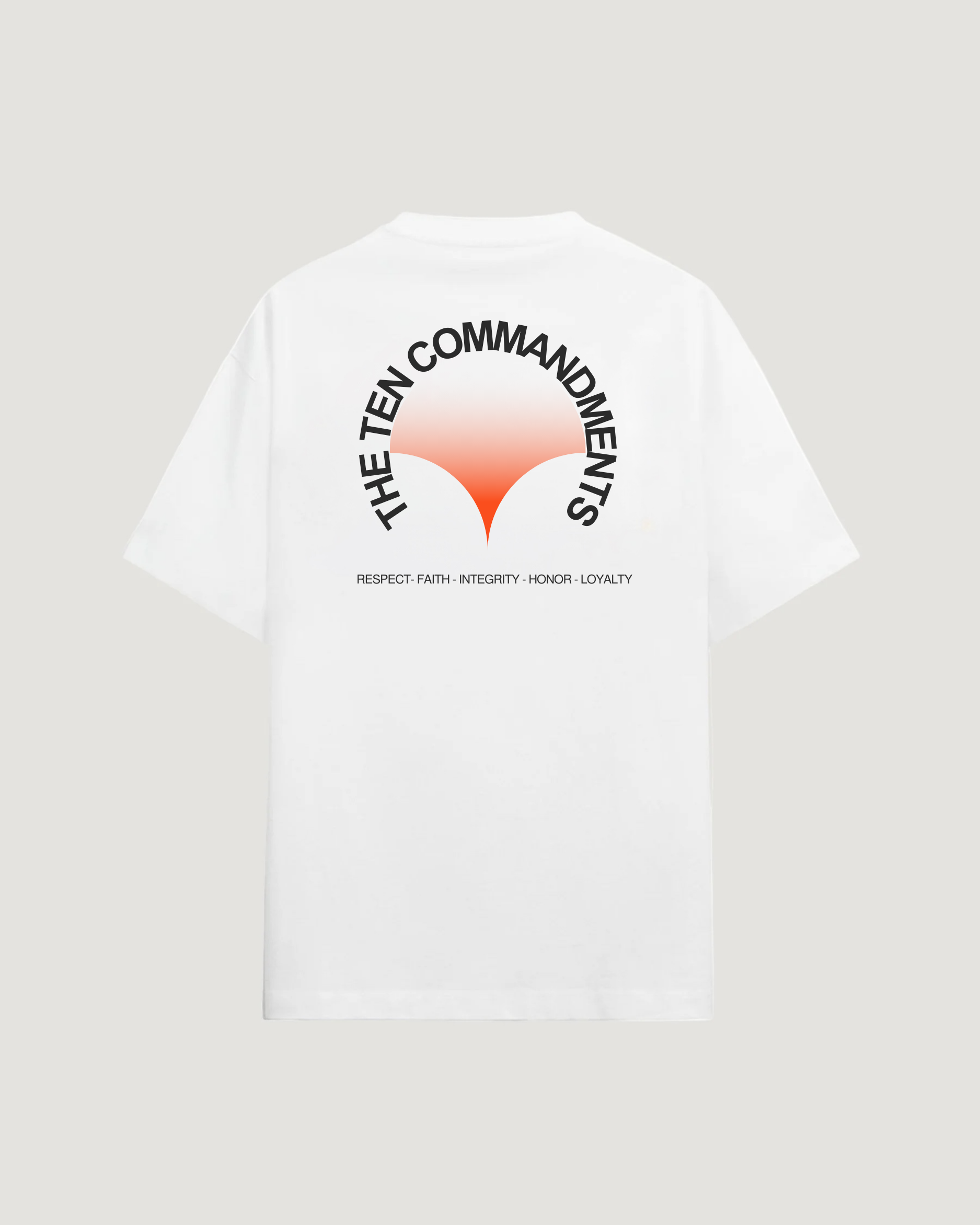 THE TEN SPLIT T-SHIRT - COMMANDMENTS