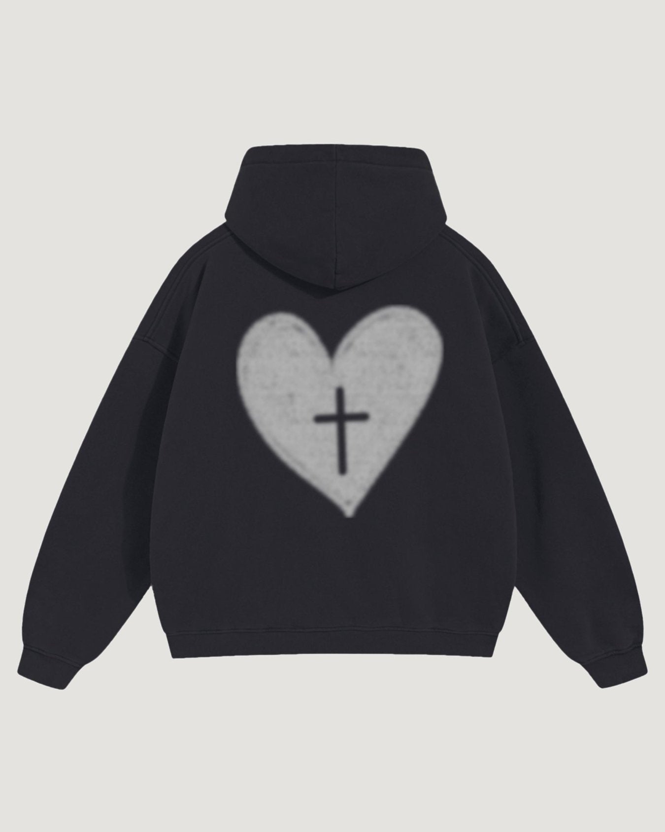 HEART X CROSS HOODIE - COMMANDMENTS