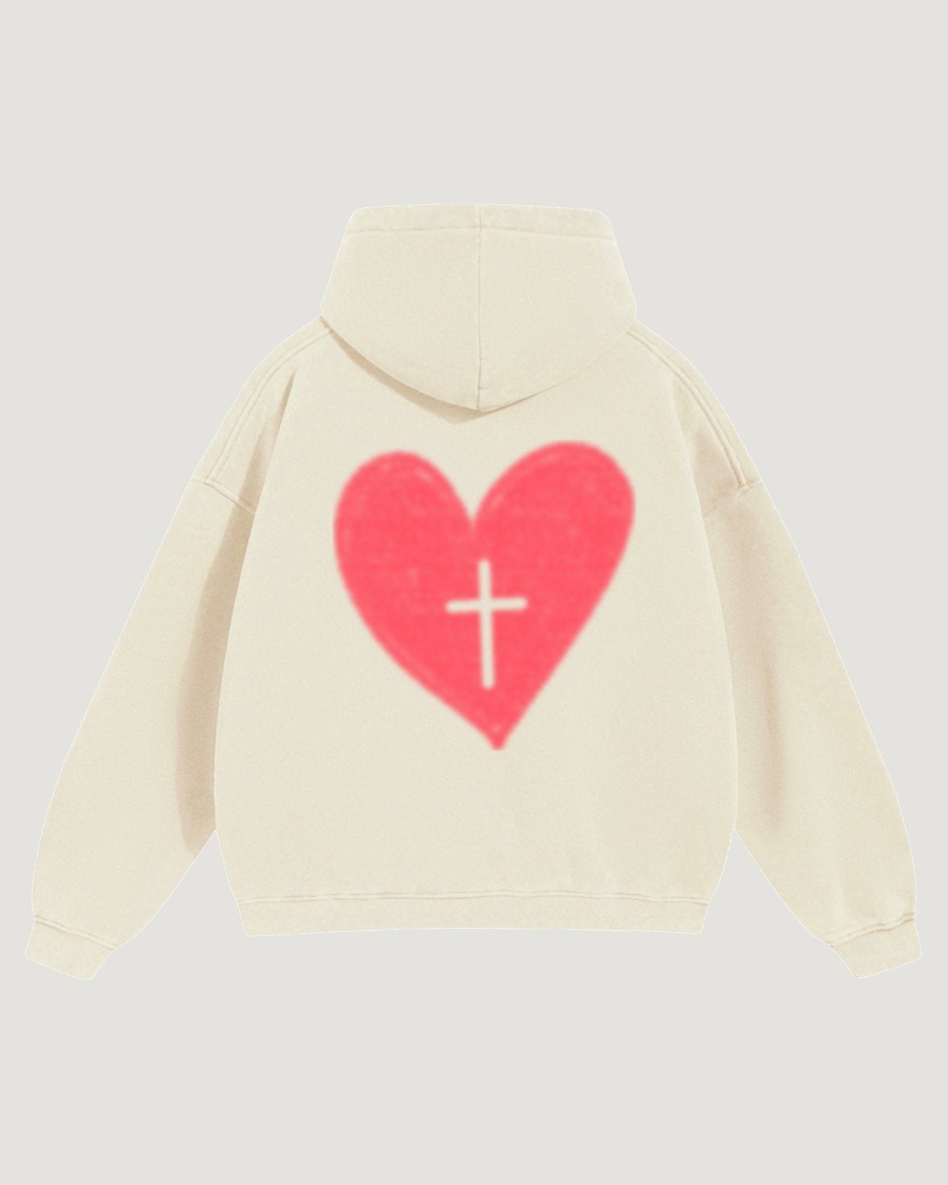 HEART X CROSS HOODIE - COMMANDMENTS