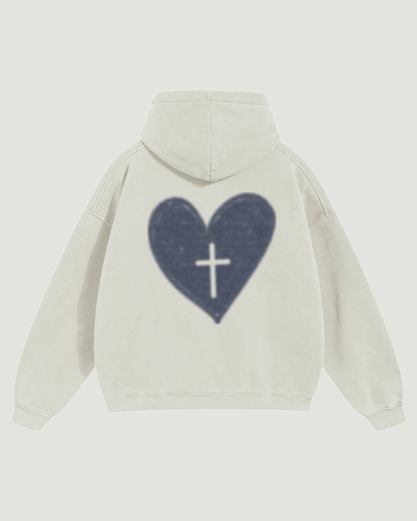 HEART X CROSS HOODIE - COMMANDMENTS