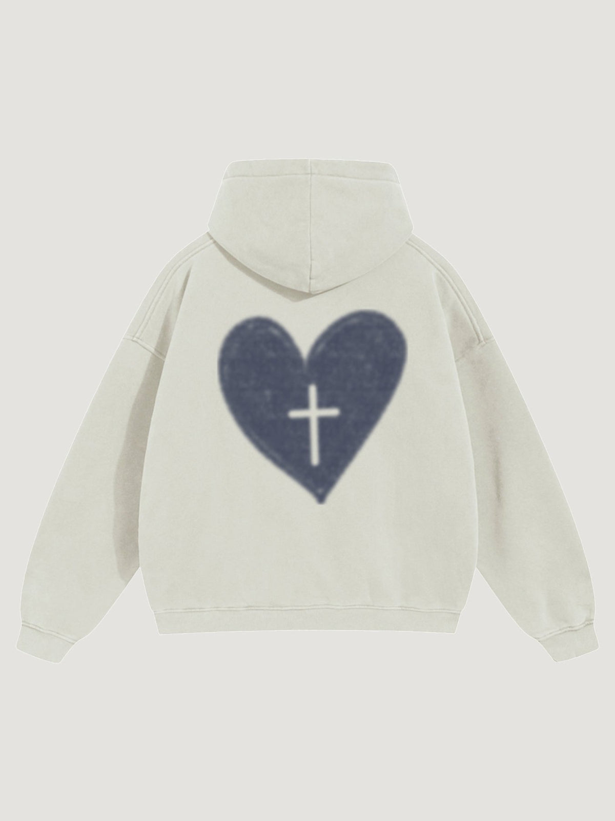 HEART X CROSS HOODIE - COMMANDMENTS
