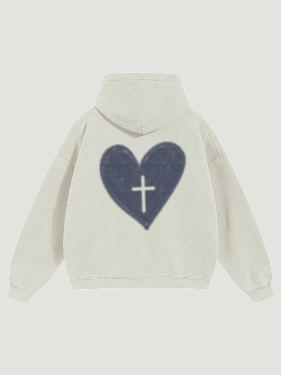 HEART X CROSS HOODIE