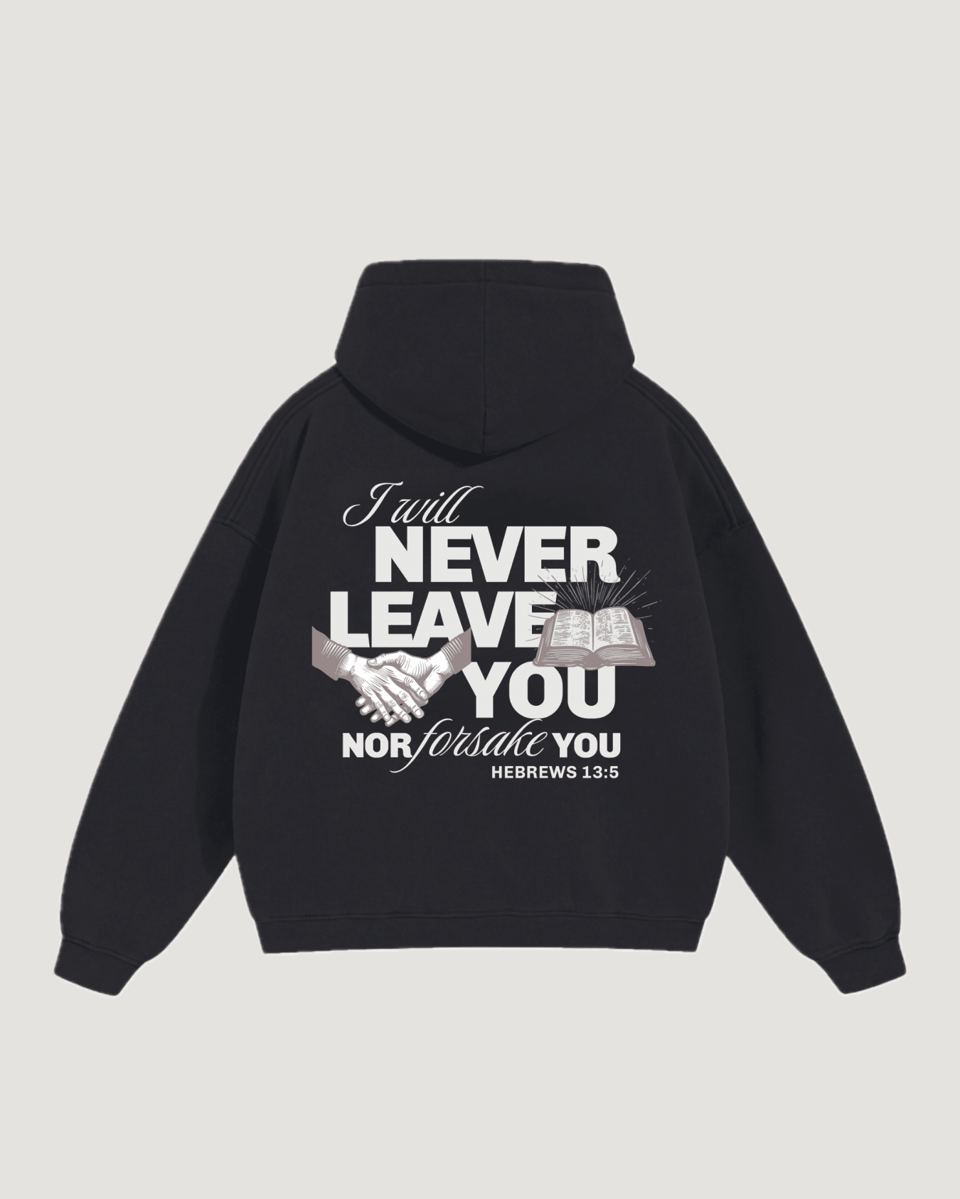 HEBREWS 13:5 HOODIE - COMMANDMENTS