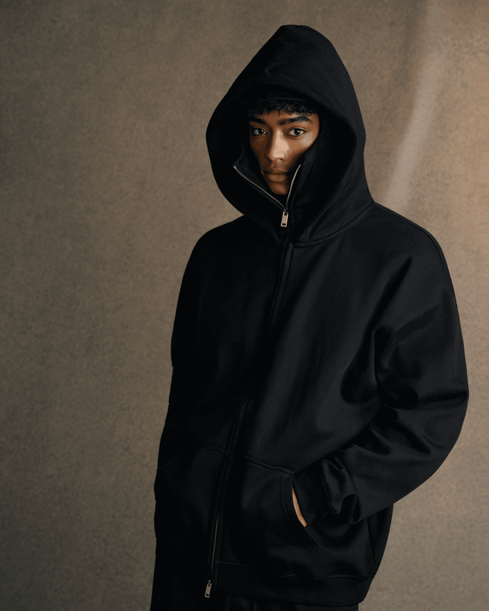 TEN COMMANDMENTS FACE MASK HOODIE - COMMANDMENTS