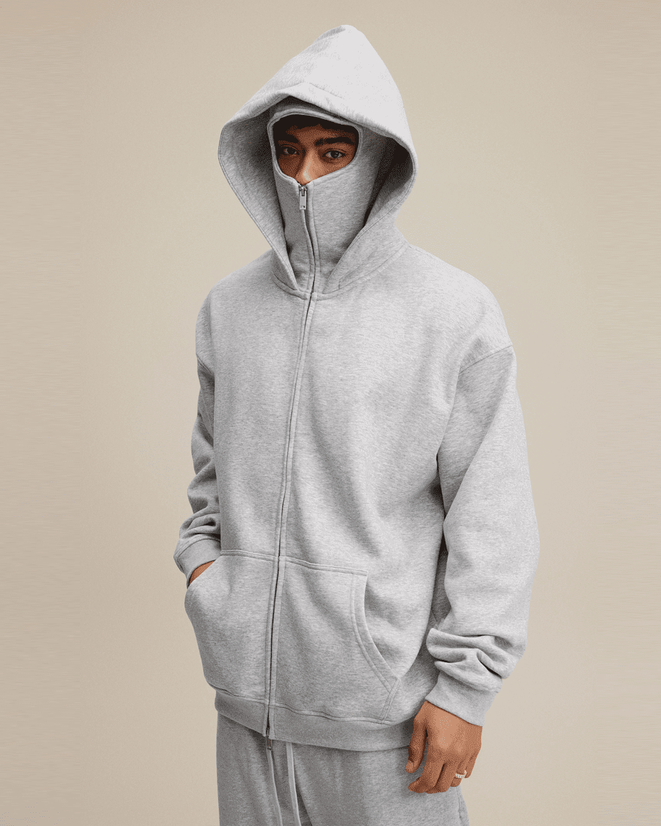 TEN COMMANDMENTS FACE MASK HOODIE - COMMANDMENTS