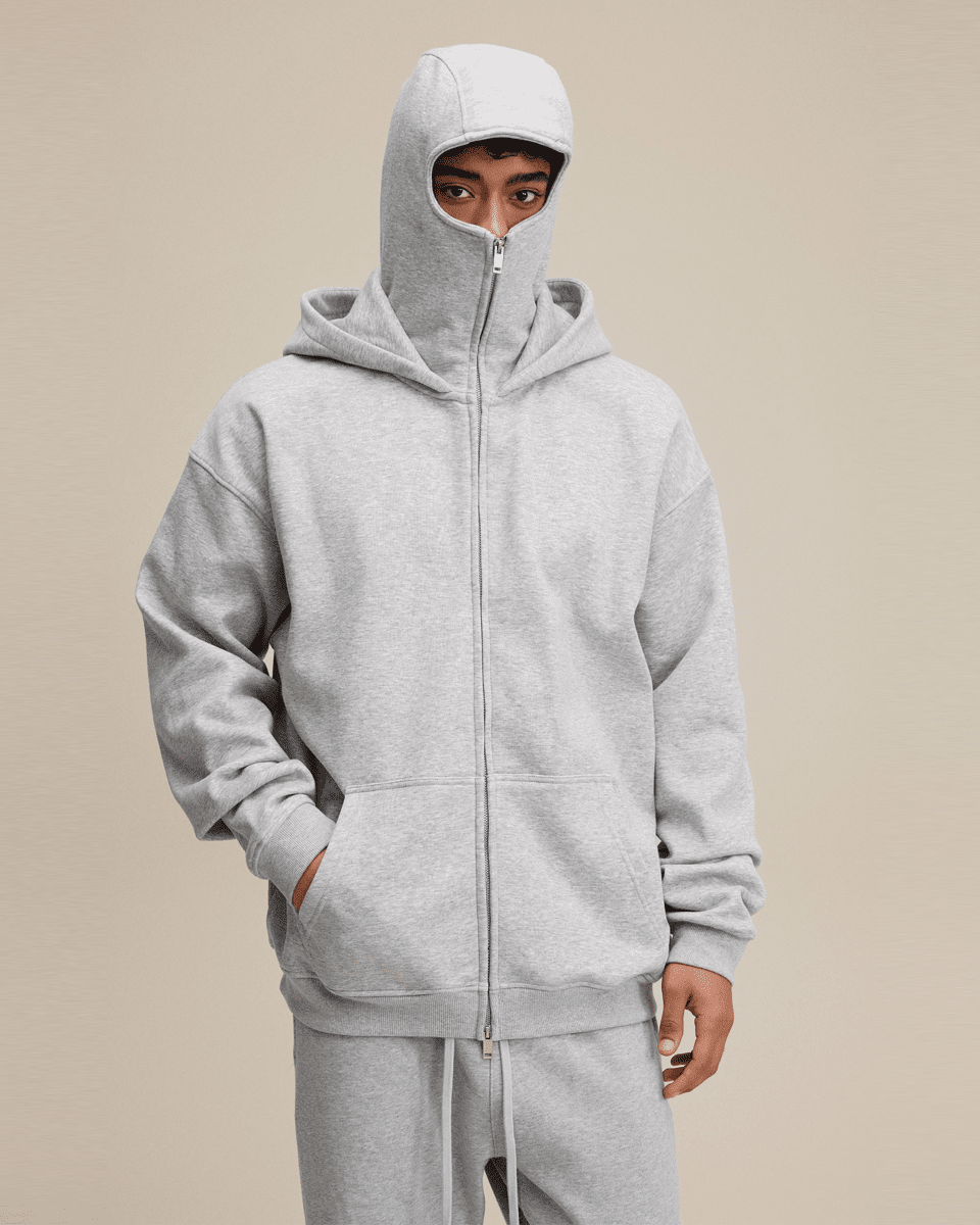 TEN COMMANDMENTS FACE MASK HOODIE - COMMANDMENTS