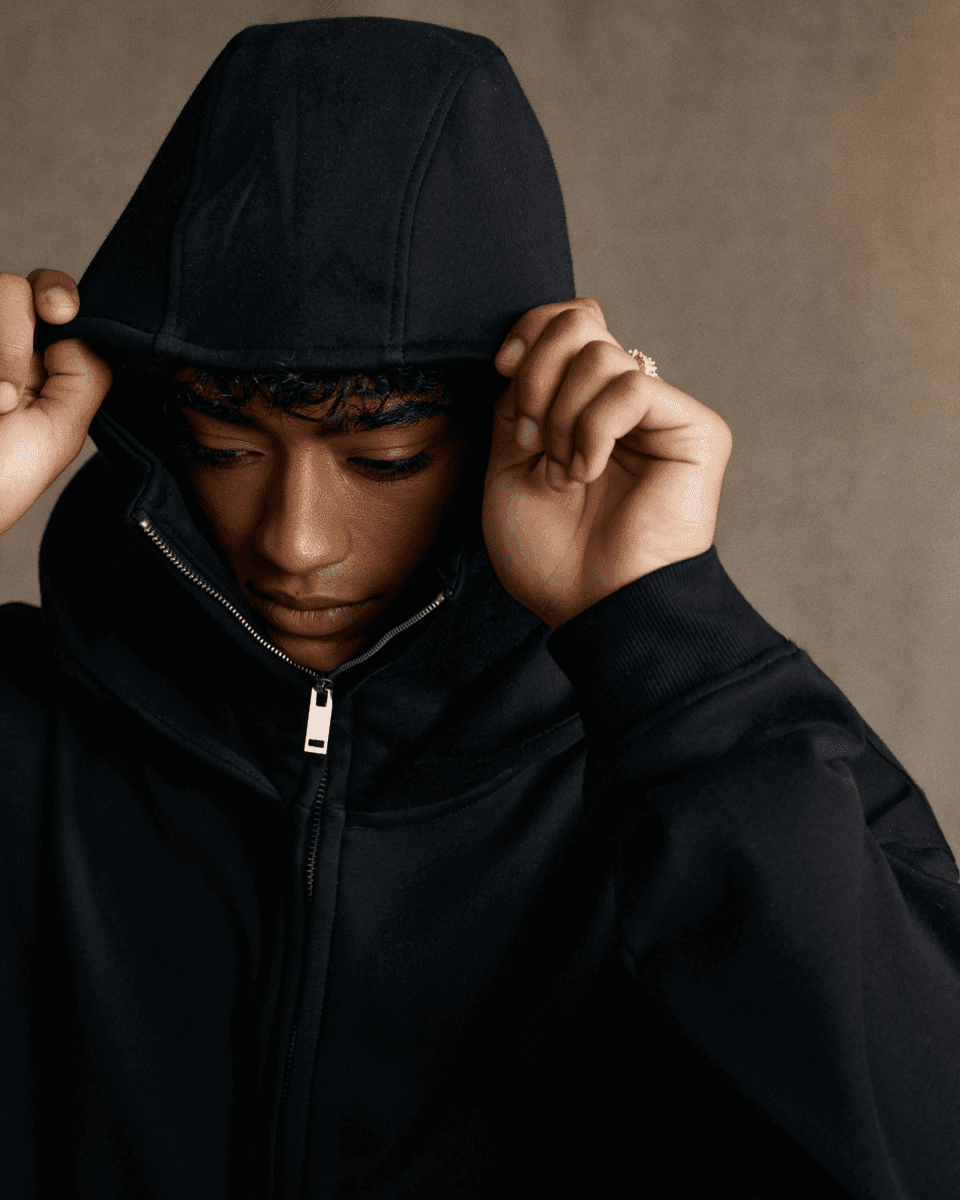 TEN COMMANDMENTS FACE MASK HOODIE - COMMANDMENTS