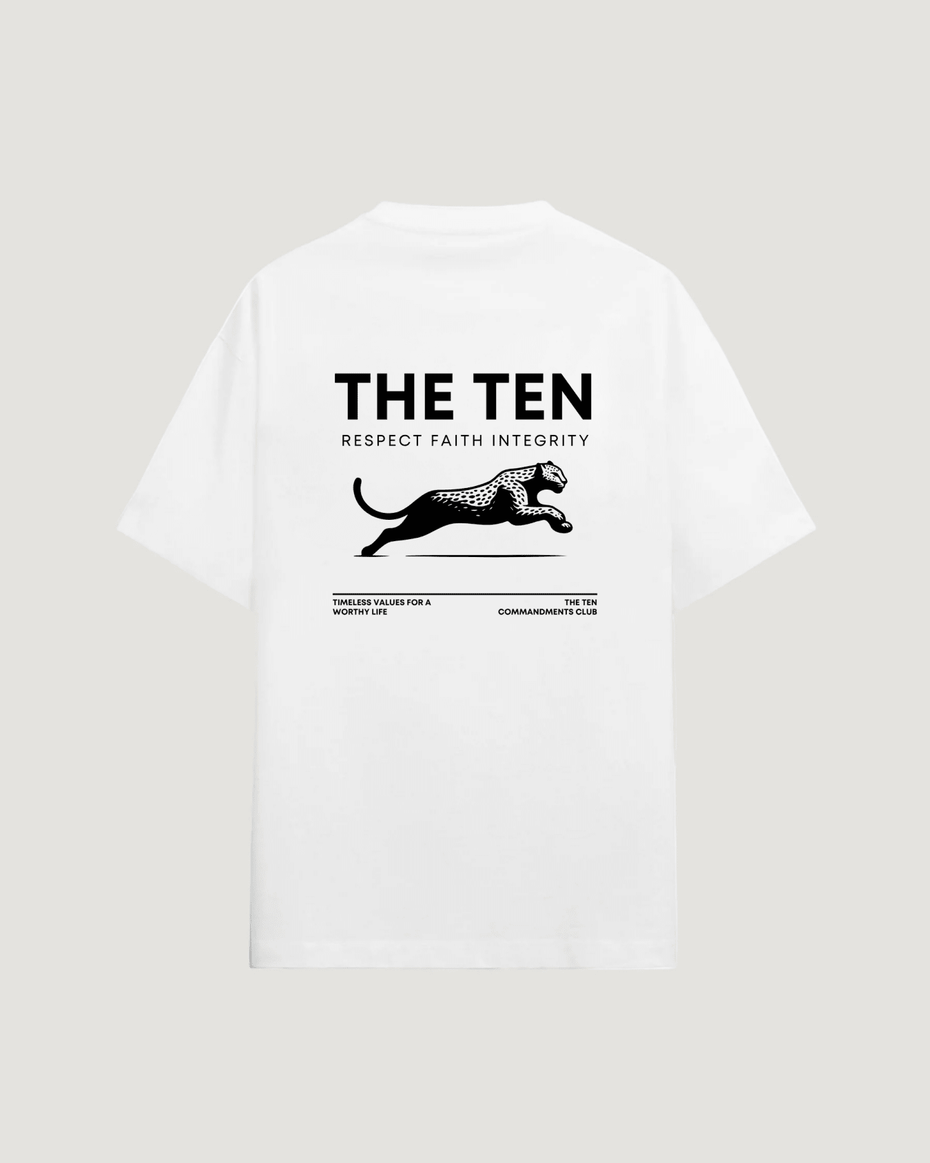 THE TEN LEOPARD T - SHIRT - COMMANDMENTS