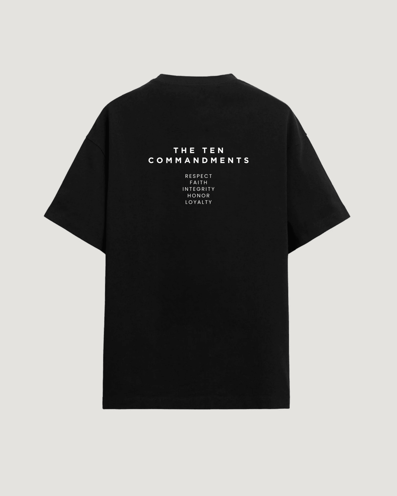 THE TEN VALUES T - SHIRT - COMMANDMENTS