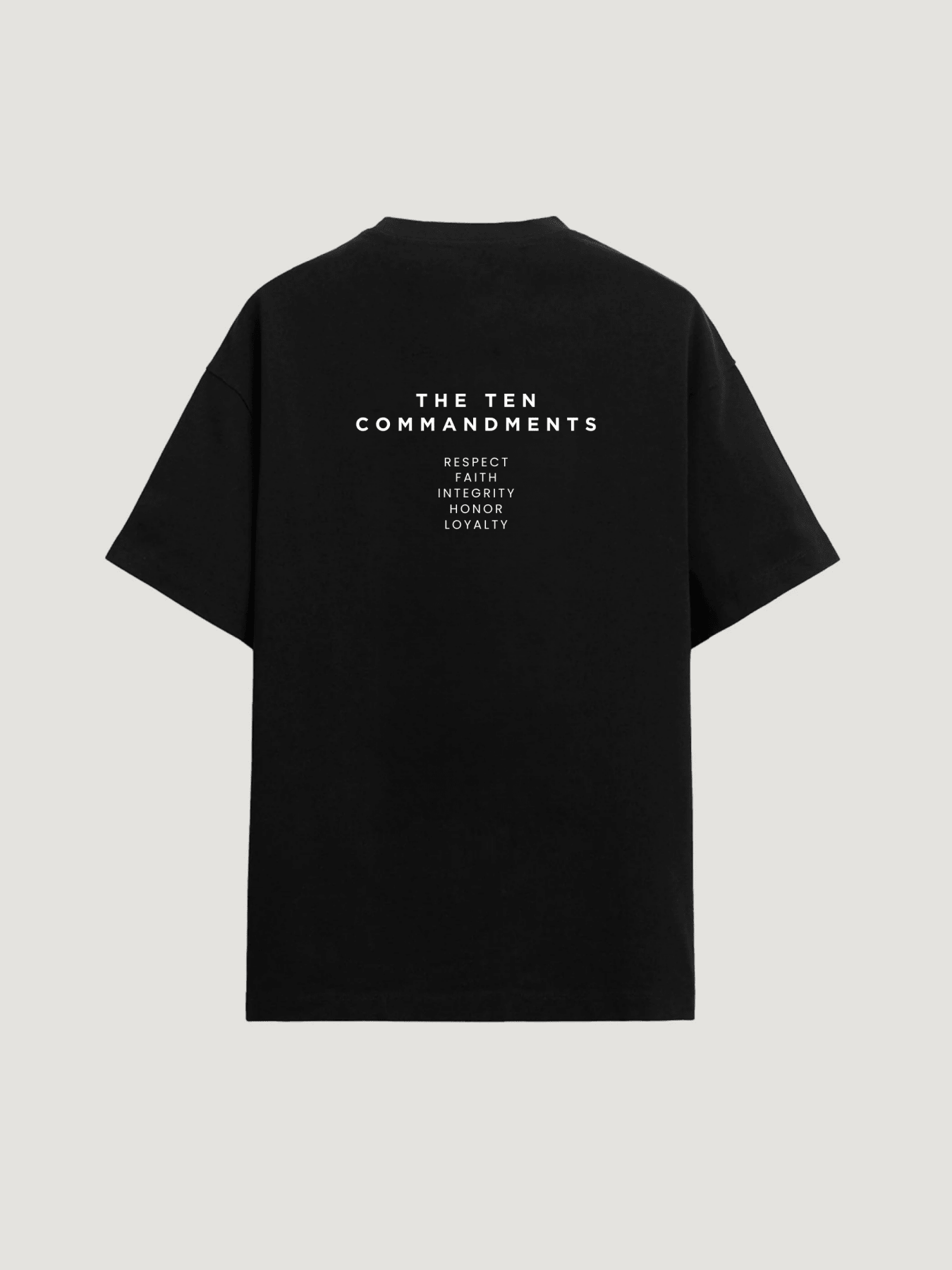 THE TEN VALUES T - SHIRT - COMMANDMENTS