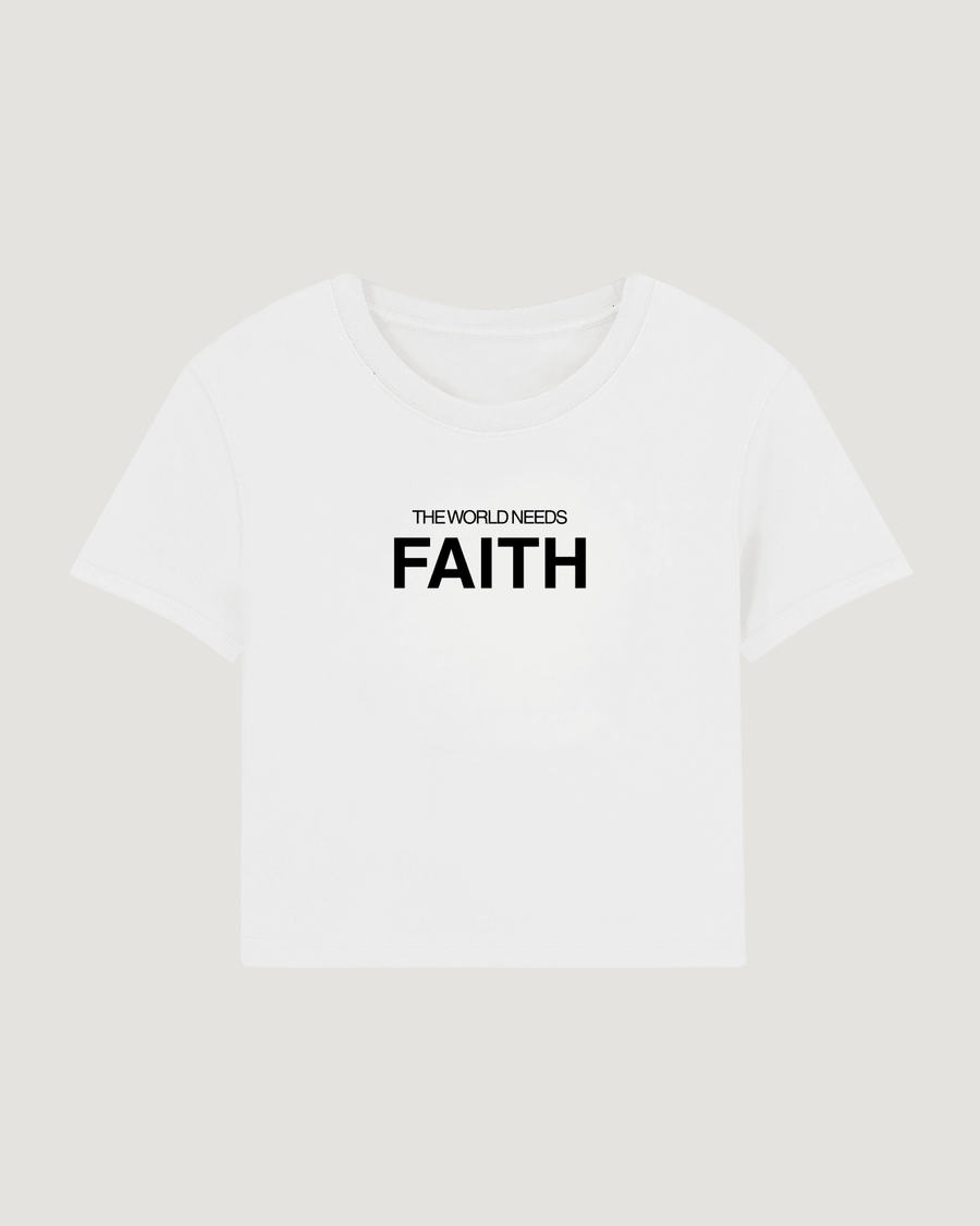 THE WORLD NEEDS FAITH BABY TEE