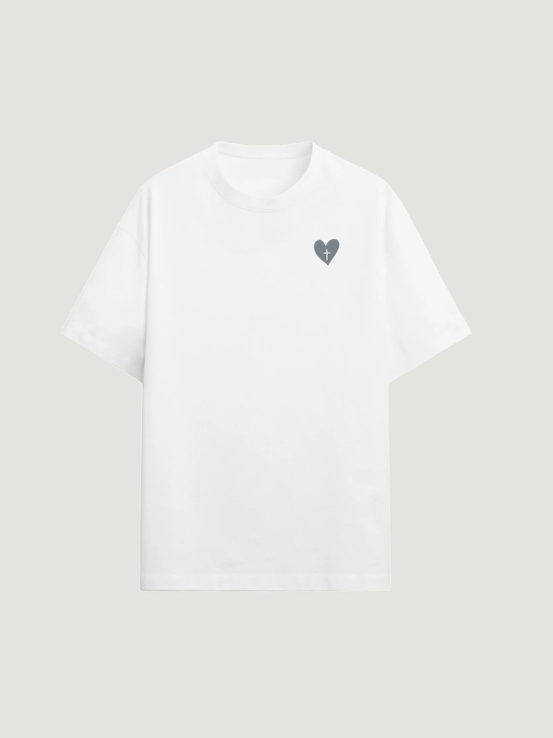 HEART CROSS T-SHIRT - COMMANDMENTS