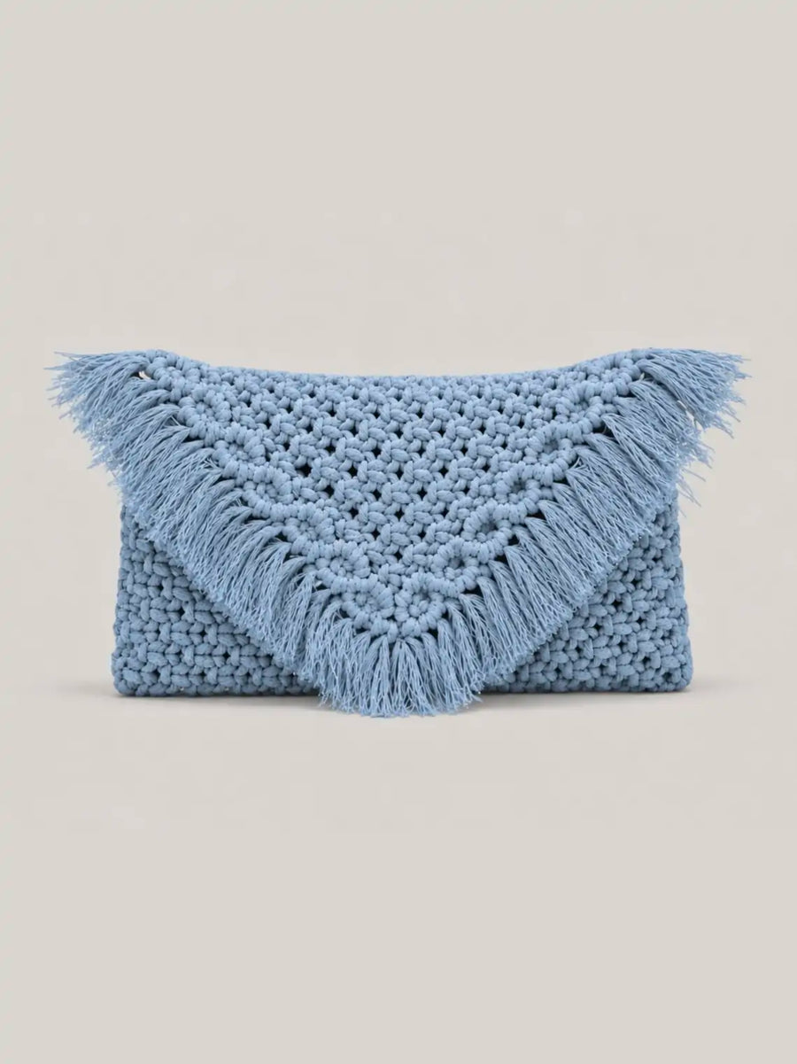 Aura Macrame Dusty Sky Blue