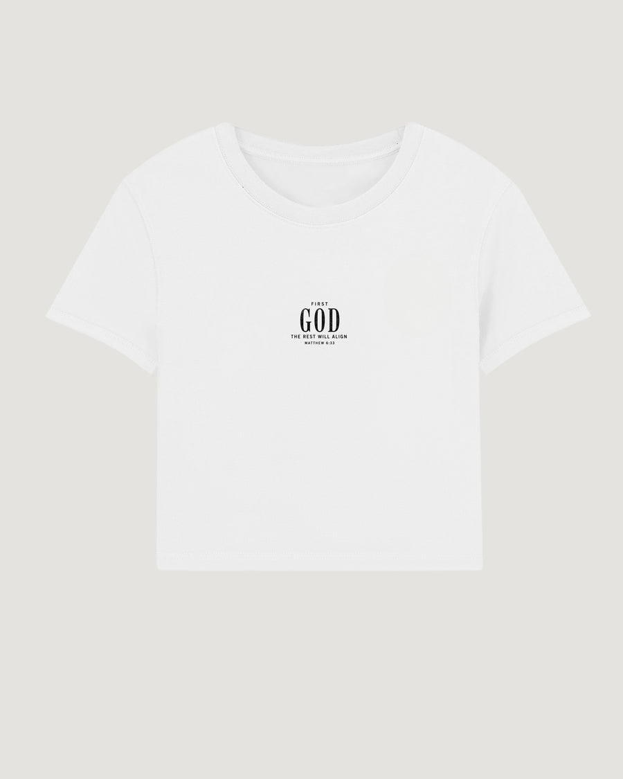 GOD FIRST MATTHEW 6:33 CROP TOP