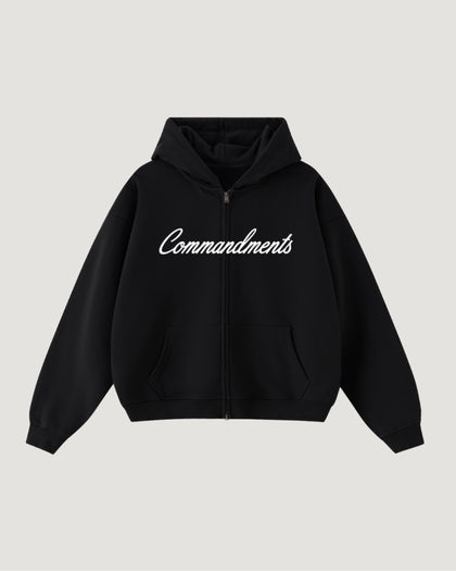 COMMANDMENTS ZIP HOODIE
