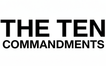 THE TEN COMMANDMENTS values inspired clothing - respect faith integrity