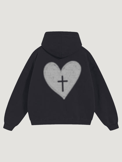 HEART X CROSS HOODIE
