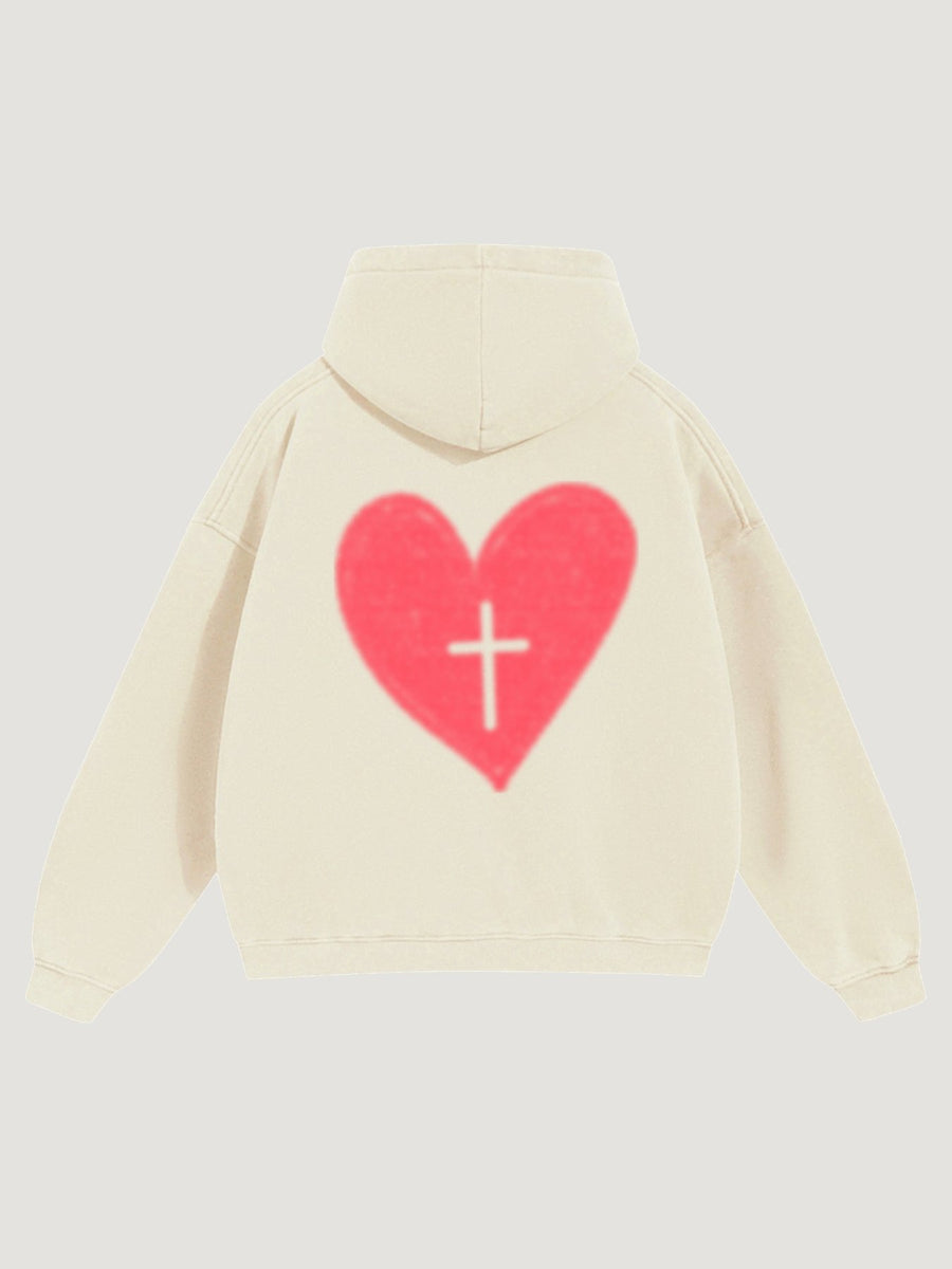 HEART X CROSS HOODIE