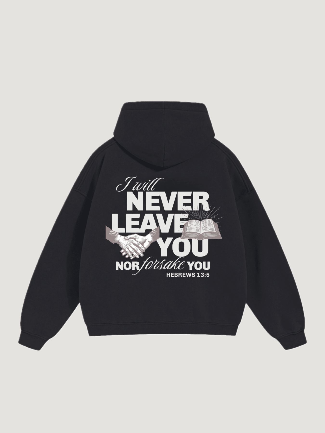 HEBREWS 13:5 HOODIE - COMMANDMENTS