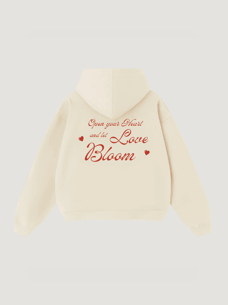 SUDADERA CON CAPUCHA LOVE &amp; BLOOM
