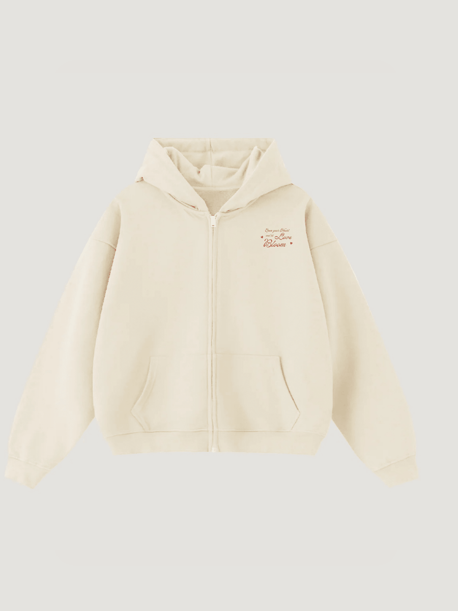 SUDADERA CON CAPUCHA LOVE &amp; BLOOM