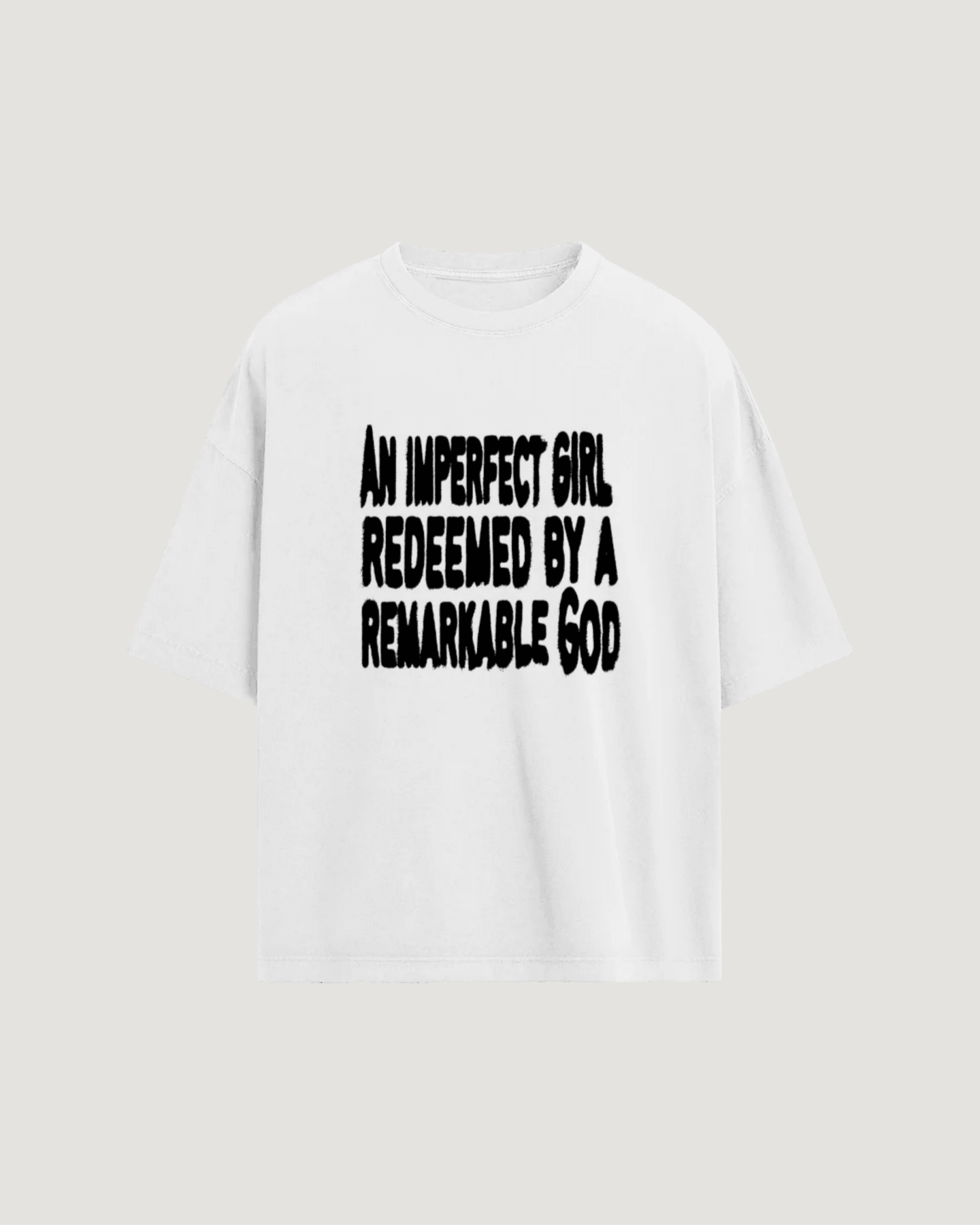 REDEEMED BY GOD OVERSIZED T - SHIRT - COMMANDMENTS