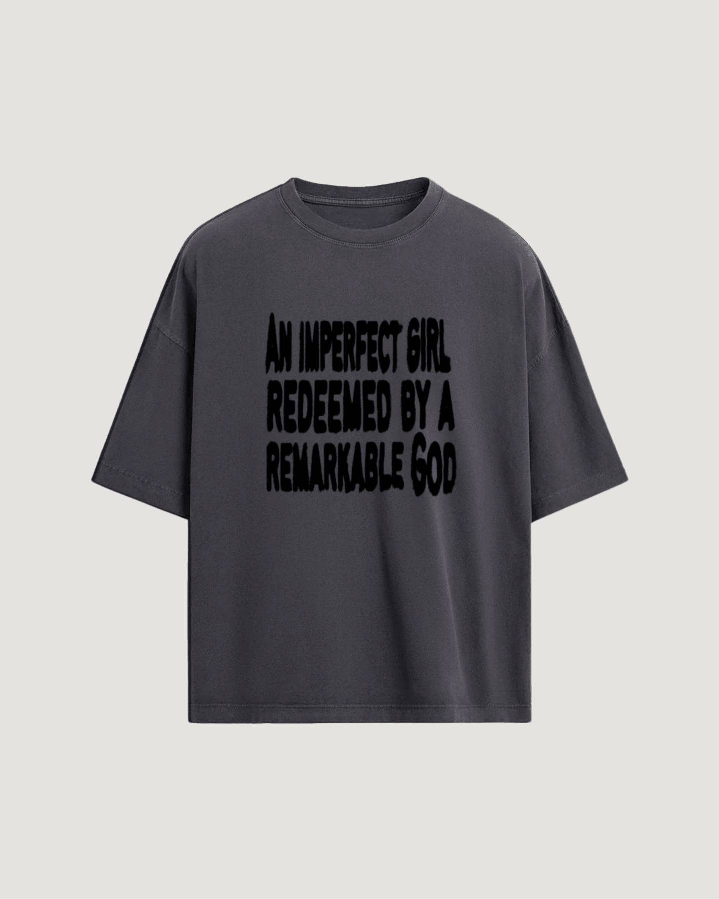 REDEEMED BY GOD OVERSIZED T - SHIRT - COMMANDMENTS