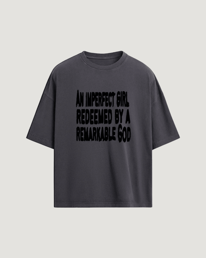 REDEEMED BY GOD OVERSIZED T-SHIRT