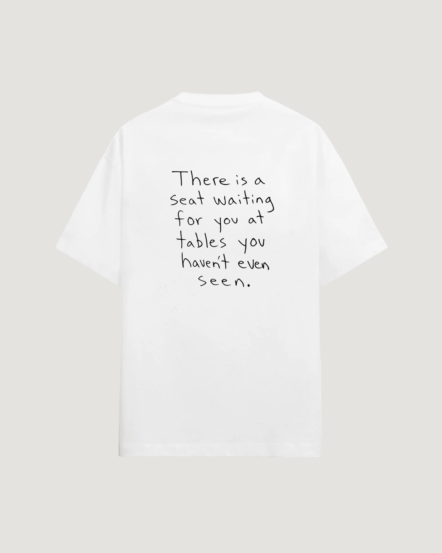 SEAT AT TABLE T - SHIRT - COMMANDMENTS