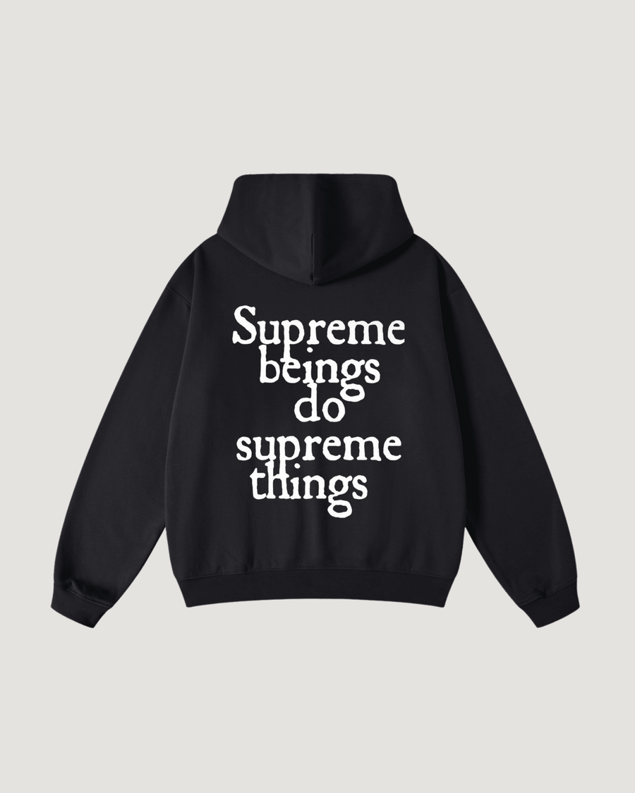 SUDADERA CON CAPUCHA SERES SUPREMOS 