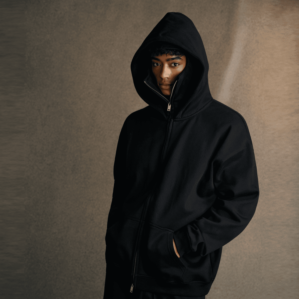 TEN COMMANDMENTS FACE MASK HOODIE - COMMANDMENTS