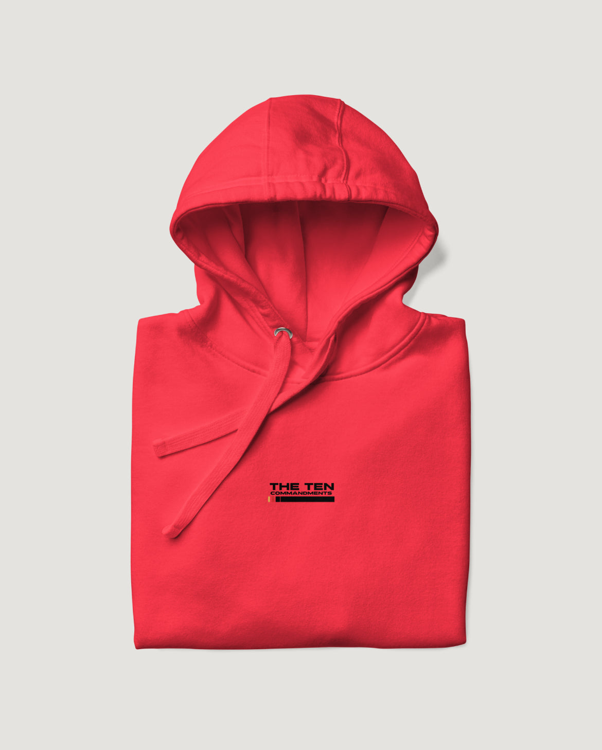 THE TEN COMMANDMENTS HOODIE RED