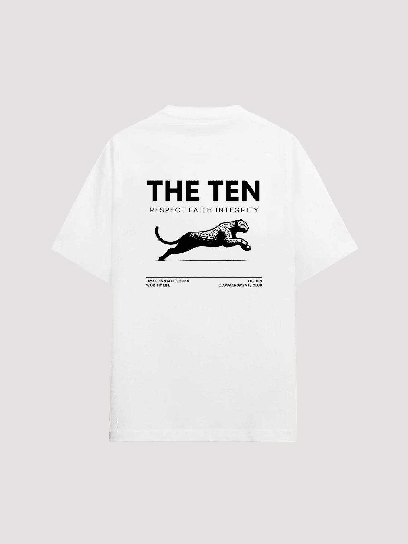 THE TEN LEOPARD T - SHIRT - COMMANDMENTS