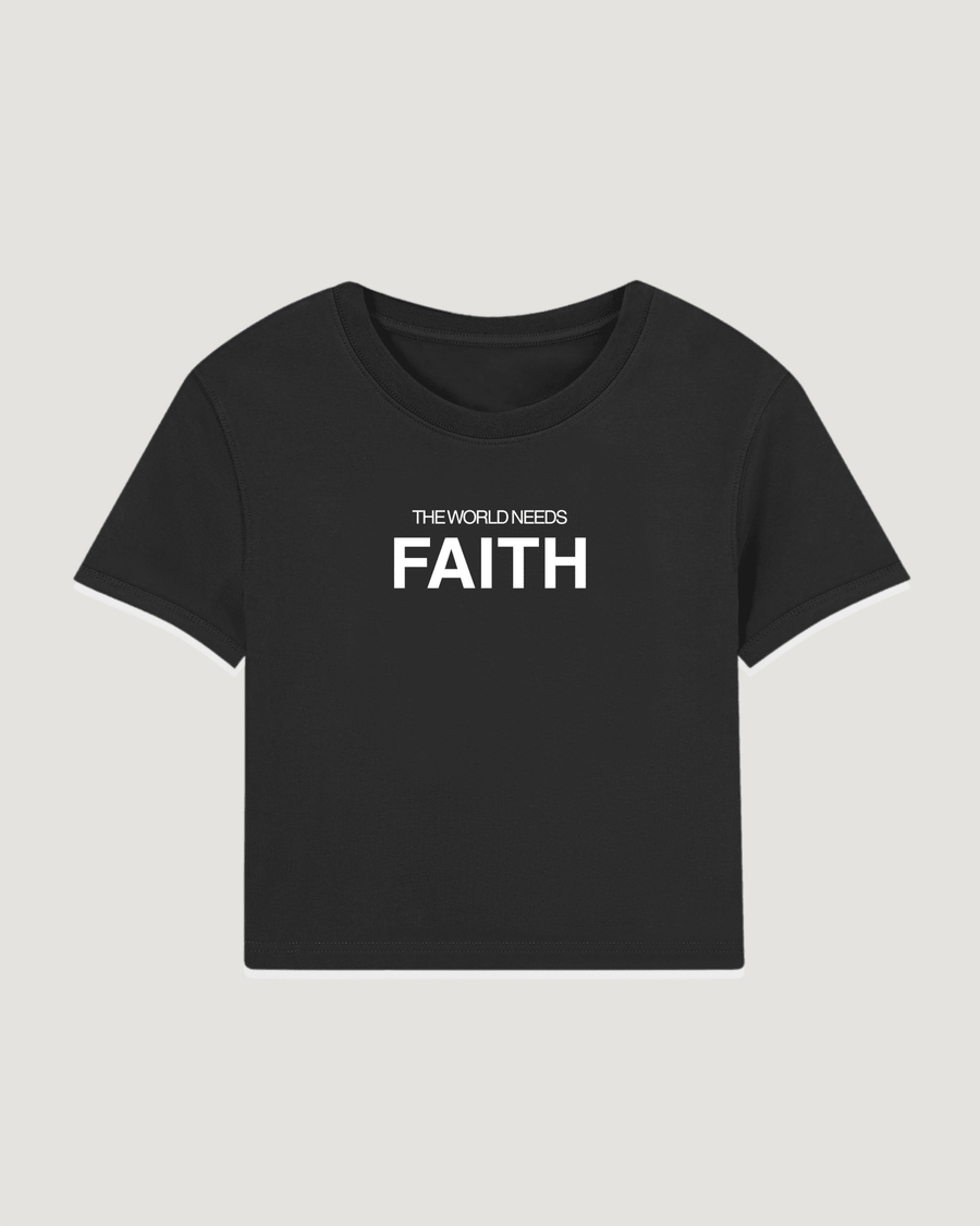 THE WORLD NEEDS FAITH BABY TEE